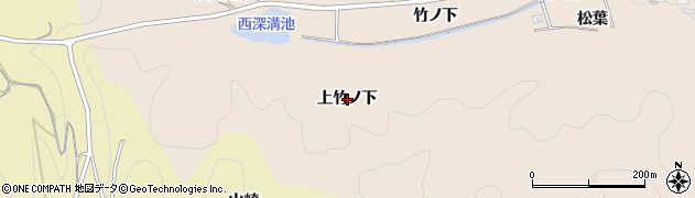 愛知県幸田町（額田郡）深溝（上竹ノ下）周辺の地図