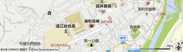 静岡県森町（周智郡）周辺の地図