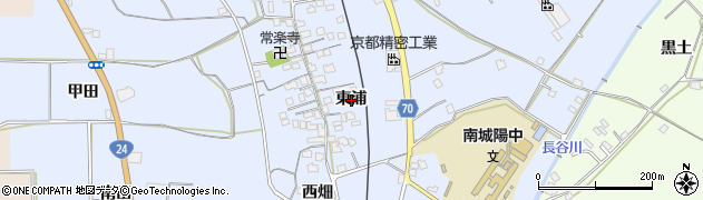京都府城陽市観音堂（東浦）周辺の地図