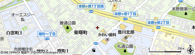 愛知県豊川市東曙町45周辺の地図