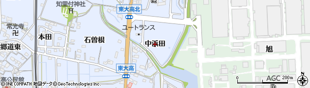 愛知県武豊町（知多郡）東大高（中浜田）周辺の地図
