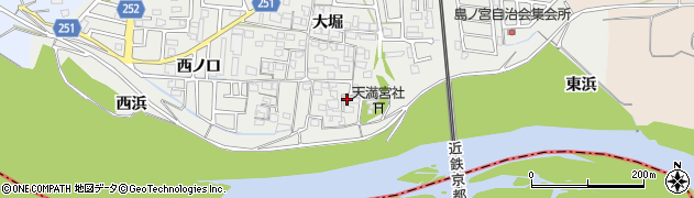 京都府城陽市枇杷庄大堀5周辺の地図