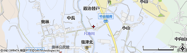 愛知県蒲郡市竹谷町井ノ上12周辺の地図