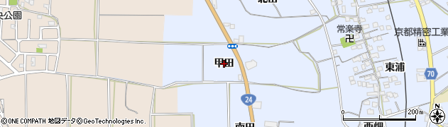 京都府城陽市観音堂（甲田）周辺の地図