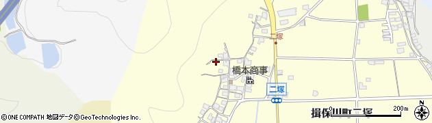 兵庫県たつの市揖保川町二塚120周辺の地図