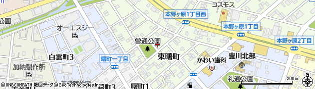 愛知県豊川市東曙町105周辺の地図