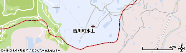 兵庫県三木市吉川町水上1420周辺の地図