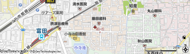 大阪府高槻市桜ケ丘南町周辺の地図