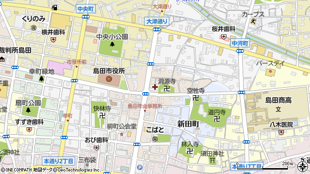〒427-0056 静岡県島田市大津通の地図