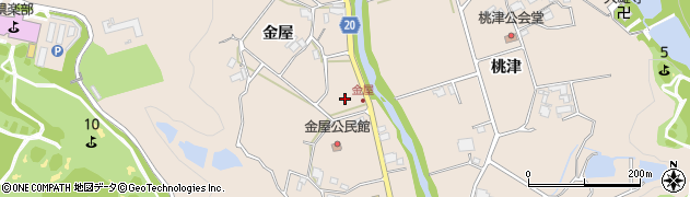 兵庫県三木市細川町（金屋）周辺の地図