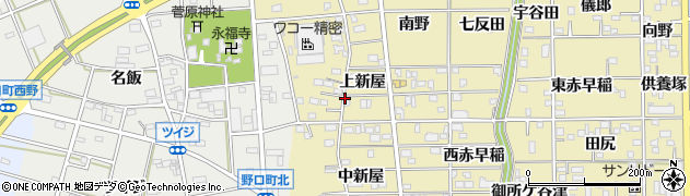 愛知県豊川市市田町（上新屋）周辺の地図
