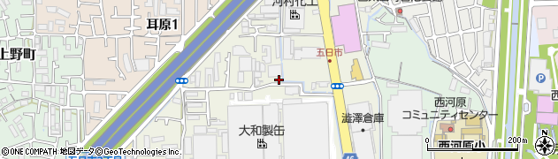大阪府茨木市南耳原周辺の地図