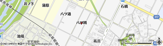 愛知県西尾市吉良町木田（八ツ縄）周辺の地図