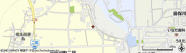 兵庫県たつの市揖保川町二塚287周辺の地図