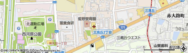 ＭＥＧＡドン・キホーテ茨木店周辺の地図