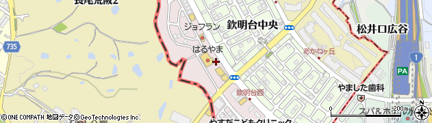 じゅうじゅうカルビ 松井山手店周辺の地図