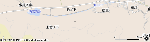 愛知県幸田町（額田郡）深溝（下竹ノ下）周辺の地図