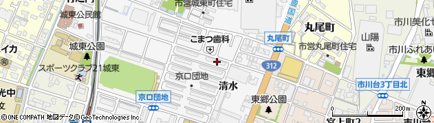 兵庫県姫路市城東町清水16周辺の地図
