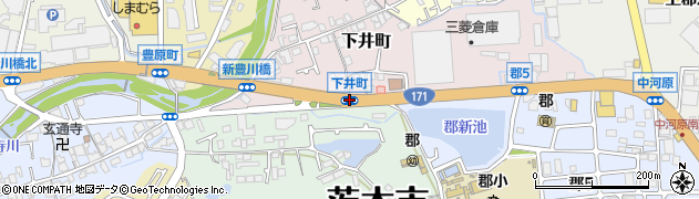 下井町周辺の地図