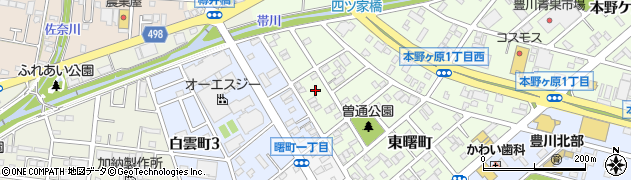 愛知県豊川市東曙町153周辺の地図