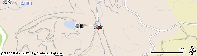 愛知県額田郡幸田町桐山堀金周辺の地図
