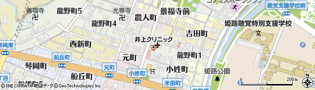 兵庫県姫路市龍野町2丁目周辺の地図