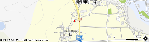 兵庫県たつの市揖保川町二塚155周辺の地図