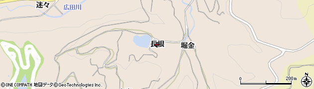 愛知県幸田町（額田郡）桐山（長根）周辺の地図