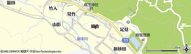 愛知県豊川市御津町金野郷作周辺の地図