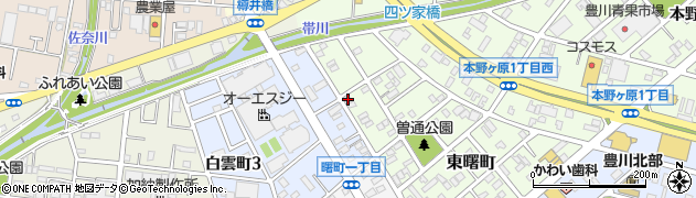愛知県豊川市東曙町148周辺の地図