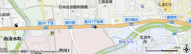 豊川１東周辺の地図