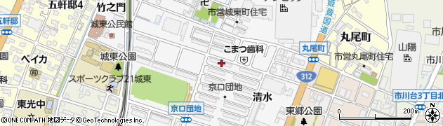 兵庫県姫路市城東町清水15周辺の地図