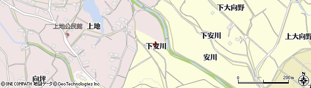 愛知県豊橋市石巻平野町（下安川）周辺の地図