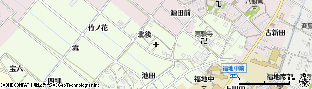 愛知県西尾市上道目記町周辺の地図