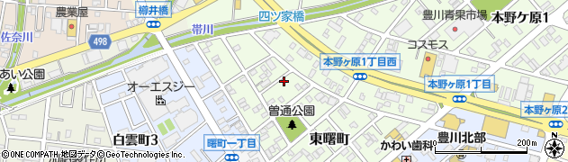 愛知県豊川市東曙町168周辺の地図