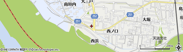 京都府城陽市枇杷庄大三戸2周辺の地図