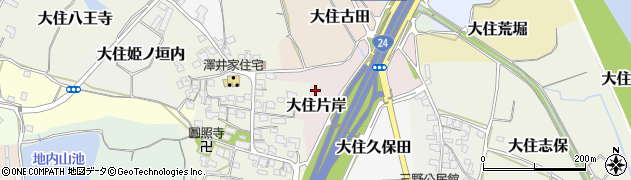 京都府京田辺市大住片岸周辺の地図