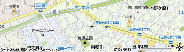 愛知県豊川市東曙町228周辺の地図
