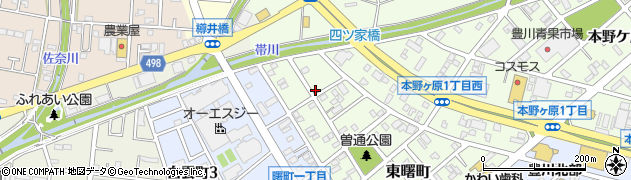 愛知県豊川市東曙町210周辺の地図