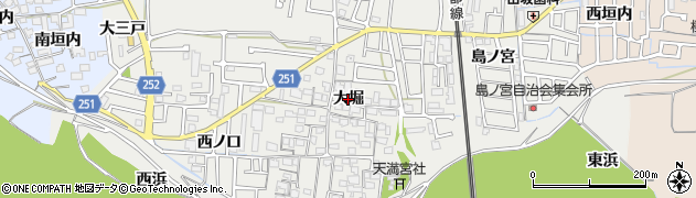 京都府城陽市枇杷庄（大堀）周辺の地図