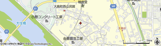 兵庫県小野市大島町43周辺の地図
