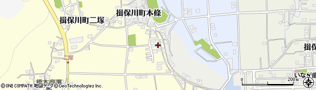 兵庫県たつの市揖保川町二塚283周辺の地図