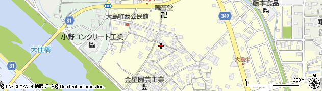 兵庫県小野市大島町43-1周辺の地図