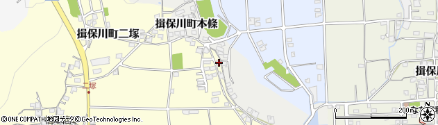 兵庫県たつの市揖保川町二塚284周辺の地図