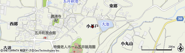 愛知県蒲郡市五井町（小井戸）周辺の地図