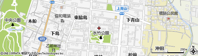 愛知県蒲郡市水竹町周辺の地図