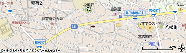 セブンイレブン島田稲荷３丁目店周辺の地図