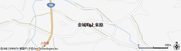 島根県浜田市金城町上来原周辺の地図