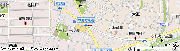 本野町東浦周辺の地図