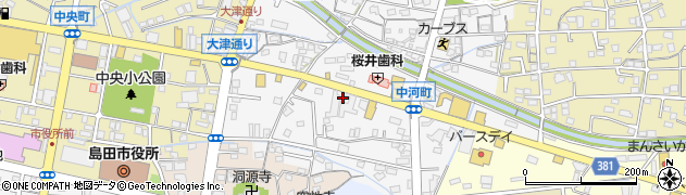 スターバックスコーヒー島田中河町店周辺の地図